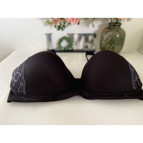 Bali‎ Womens 40DD Black Lace Wirefree Bra 6546 Smooth U Lace  Convertible NWOT - Picture 14 of 16